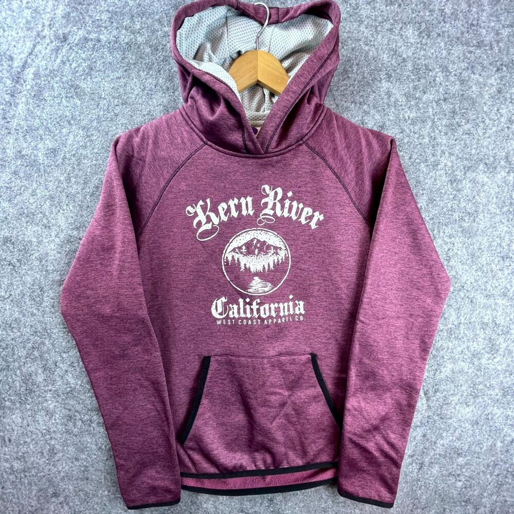 Avalon Apparel Hoodie Women Small Thumb Hole Kern‎ River California Pullover